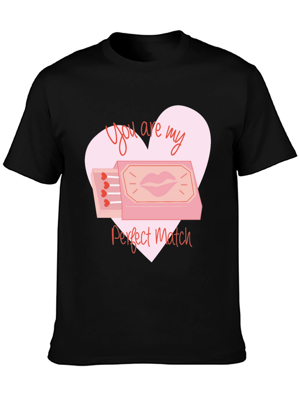 Perfect Match Graphic T-Shirt - Valentines Day