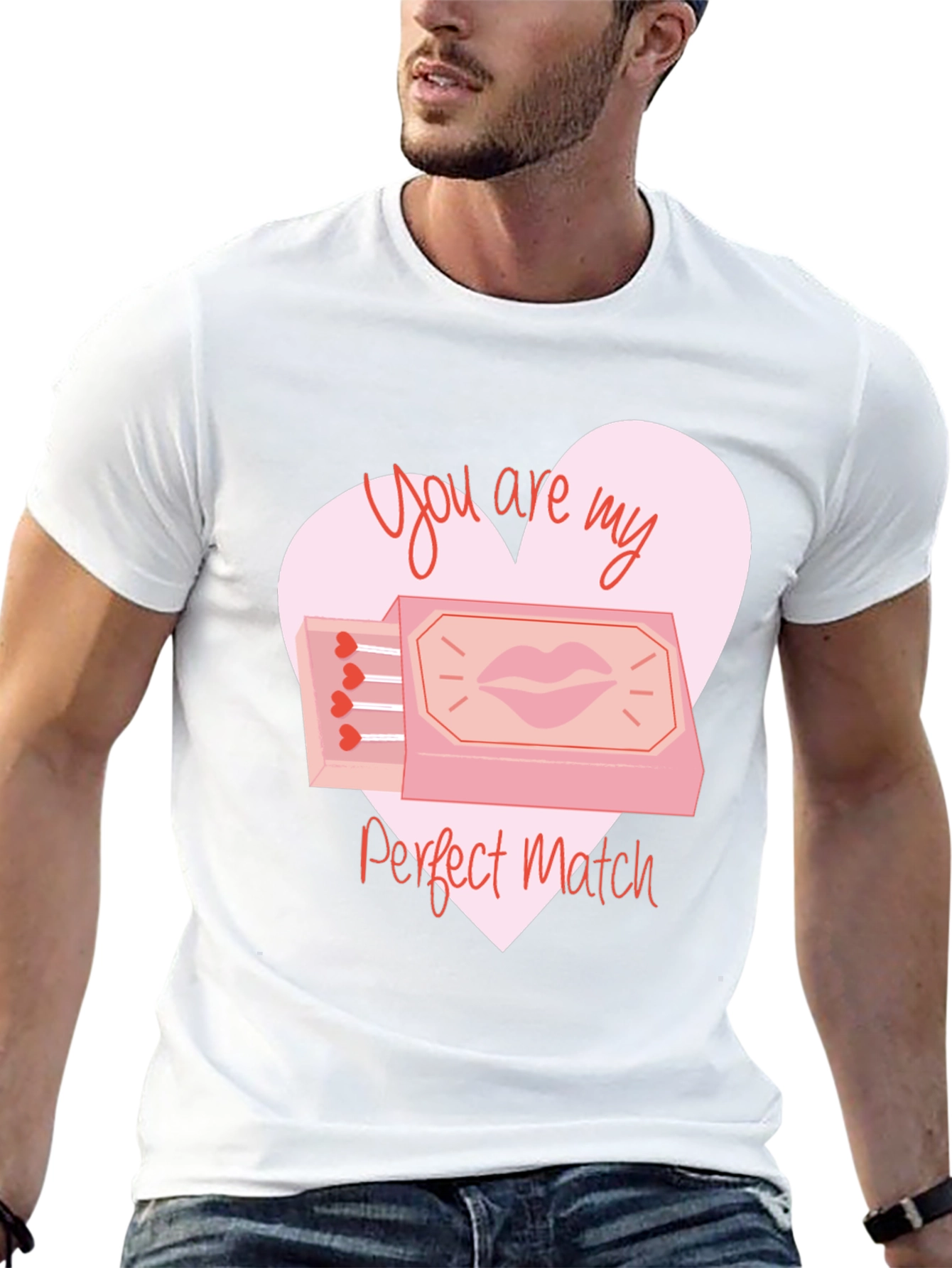 Perfect Match Graphic T-Shirt - Valentines Day