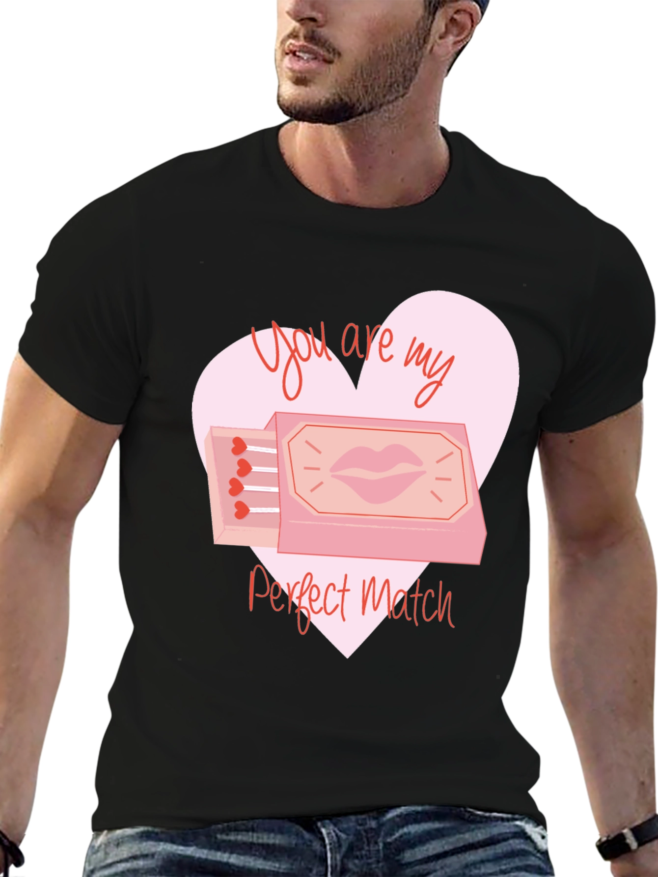 Perfect Match Graphic T-Shirt - Valentines Day