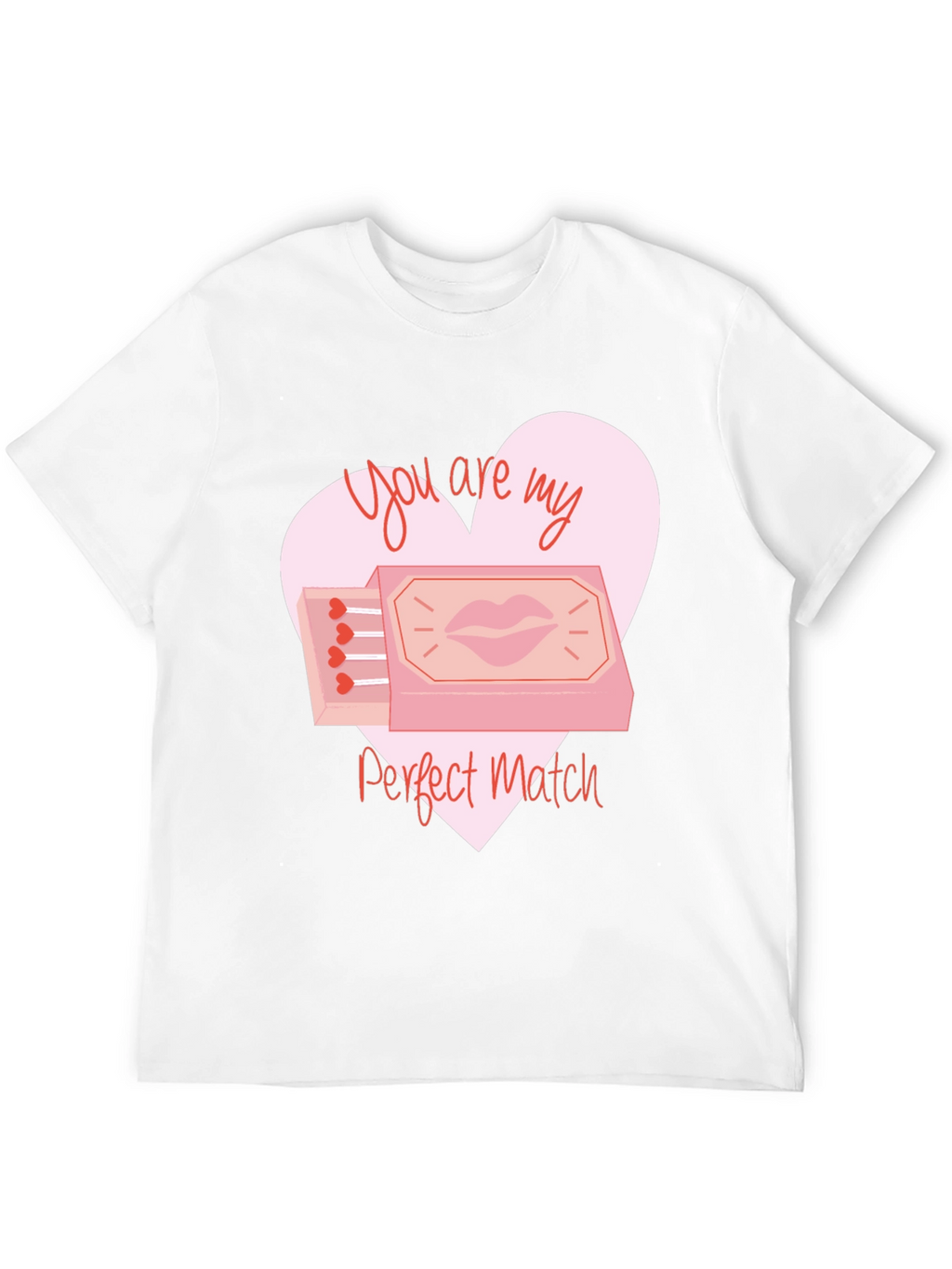 Perfect Match Graphic T-Shirt - Valentines Day