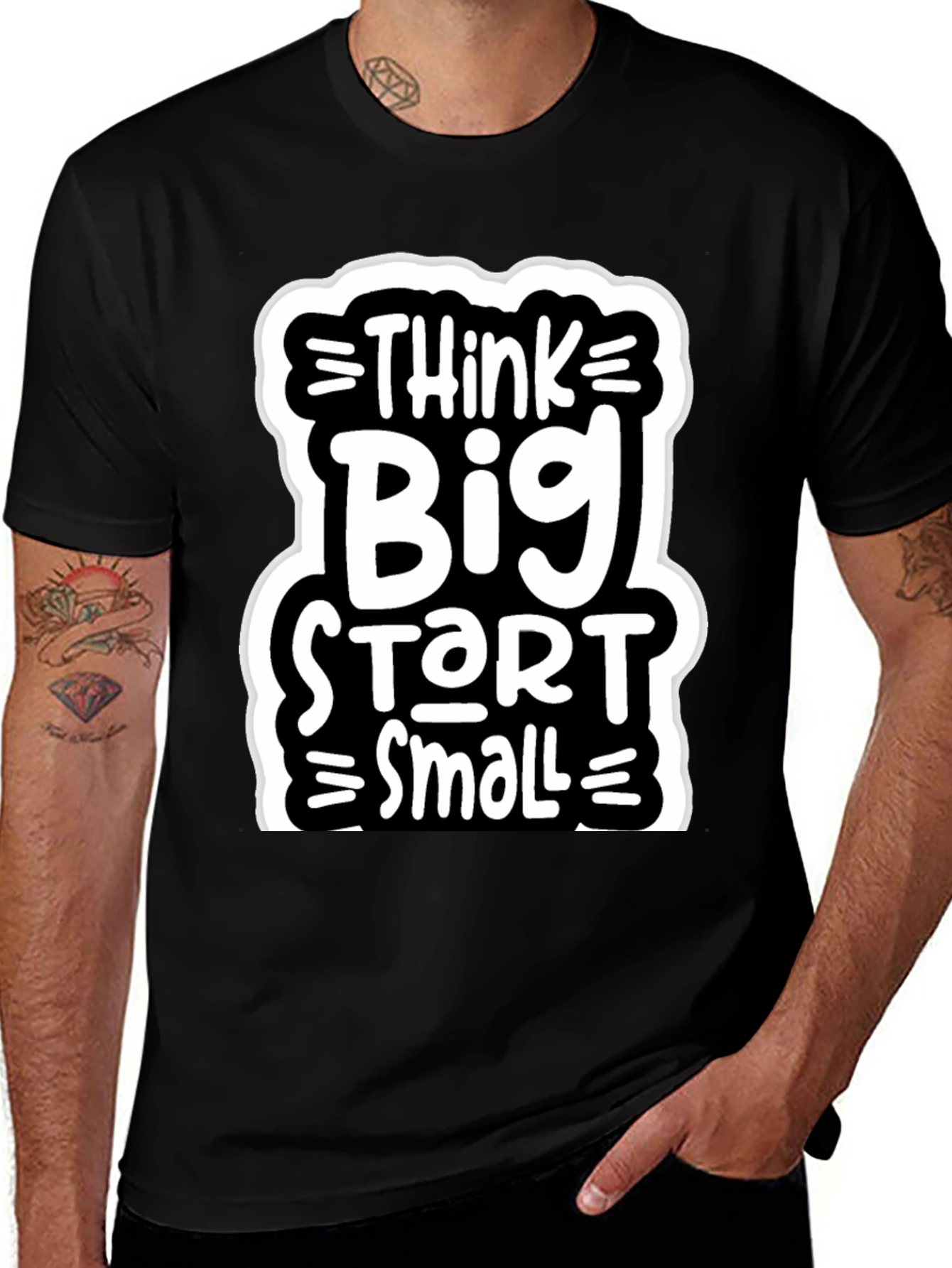 Think Big Start Small Graphic Tee
