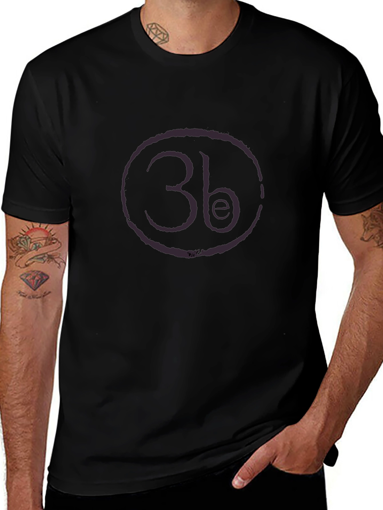 3b Logo Black T-Shirt