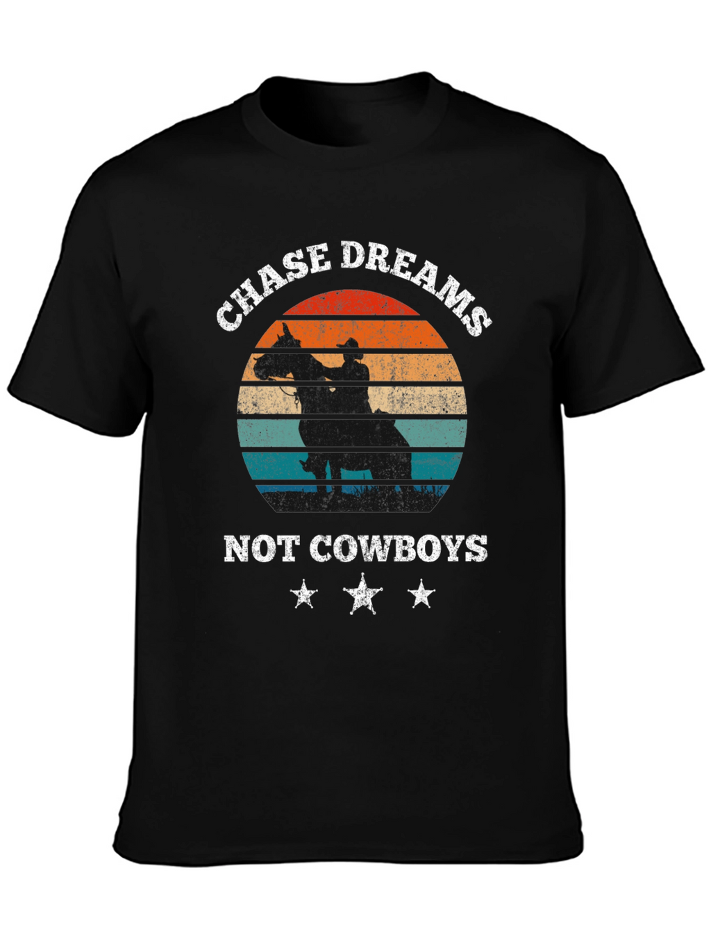 Chase Dreams Graphic Tee - Cowboy Silhouette