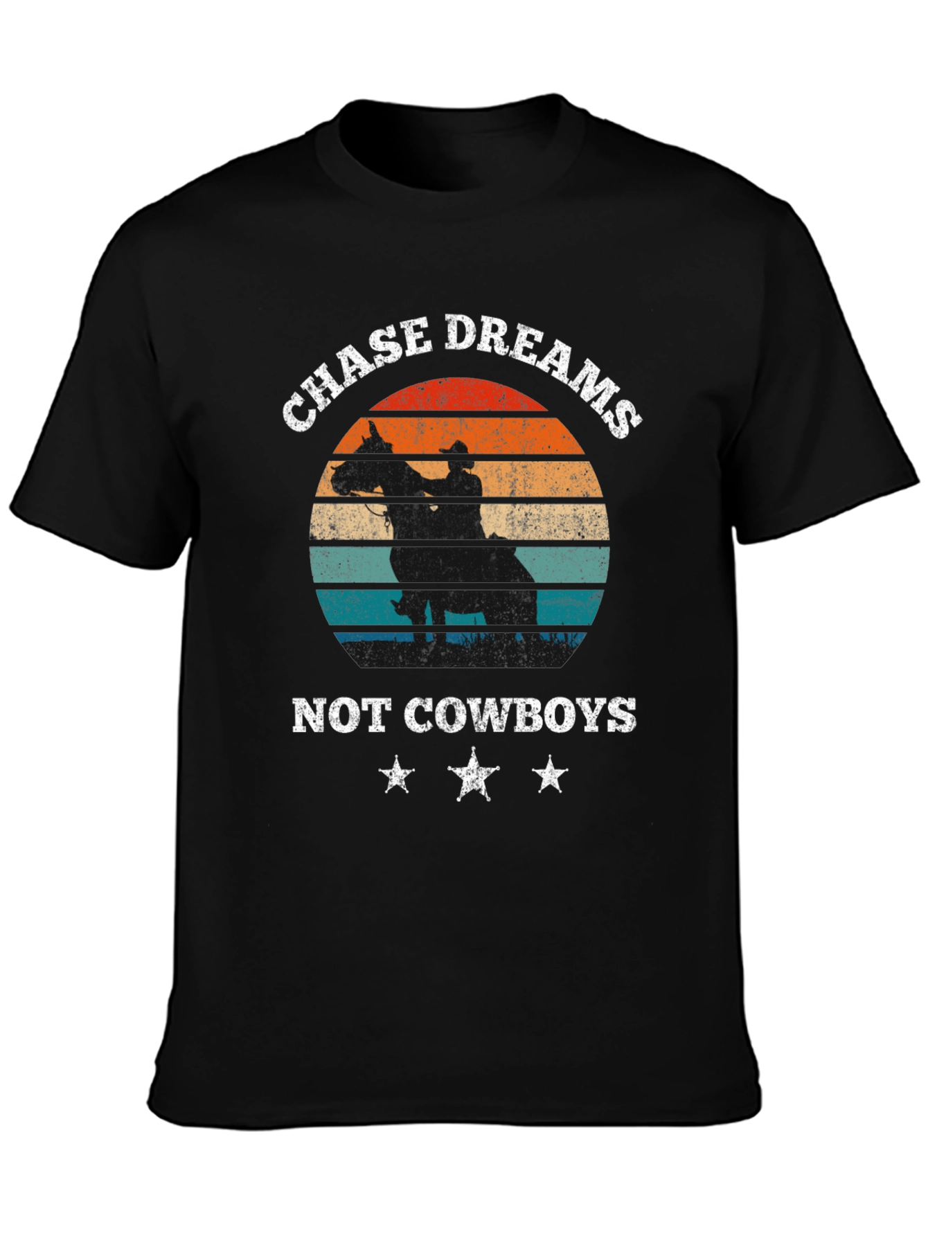 Chase Dreams Graphic Tee - Cowboy Silhouette