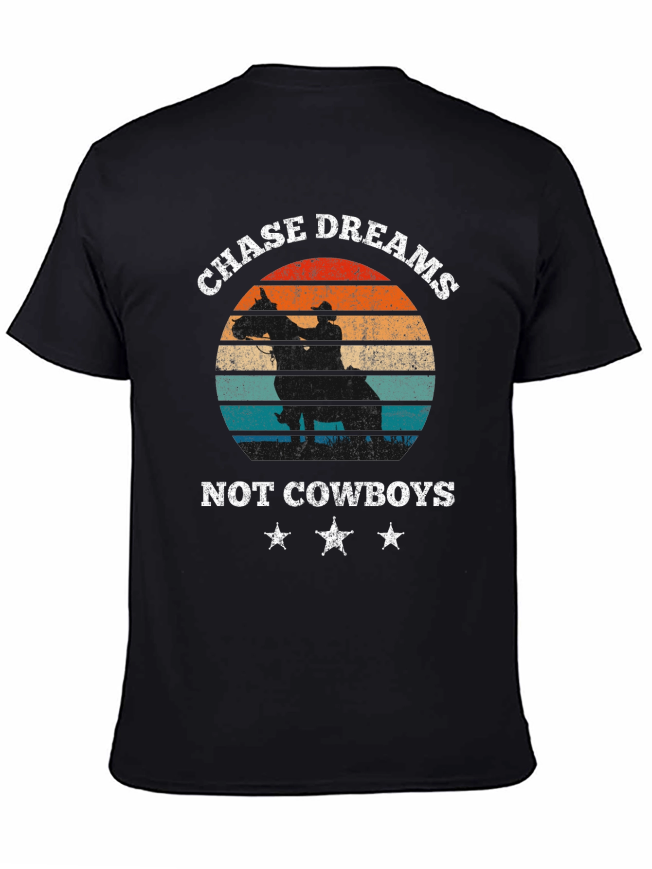 Chase Dreams Graphic Tee - Cowboy Silhouette