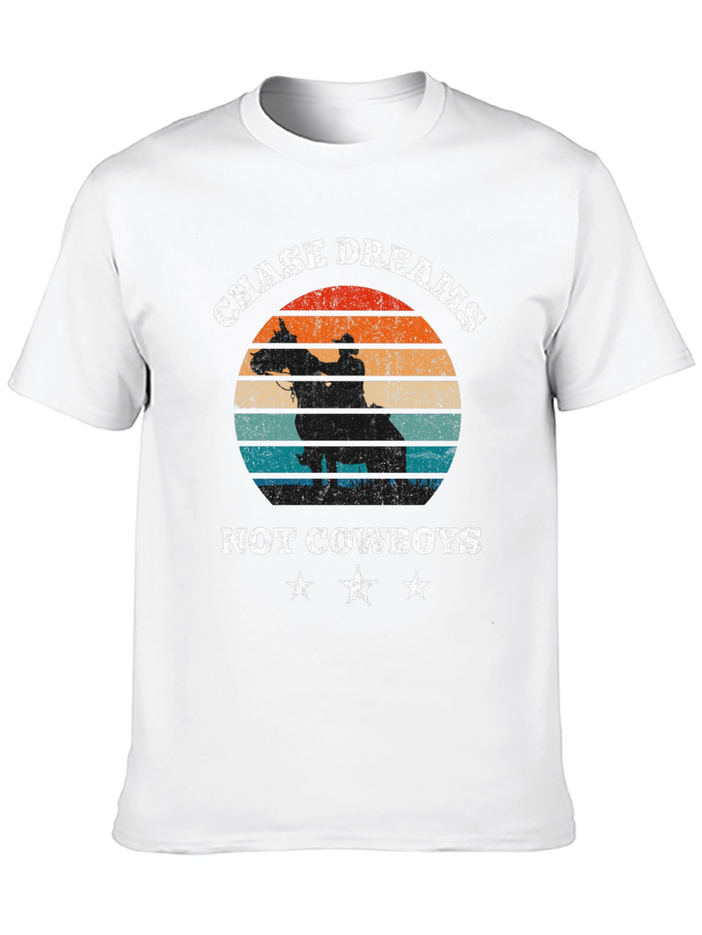 Chase Dreams Graphic Tee - Cowboy Silhouette