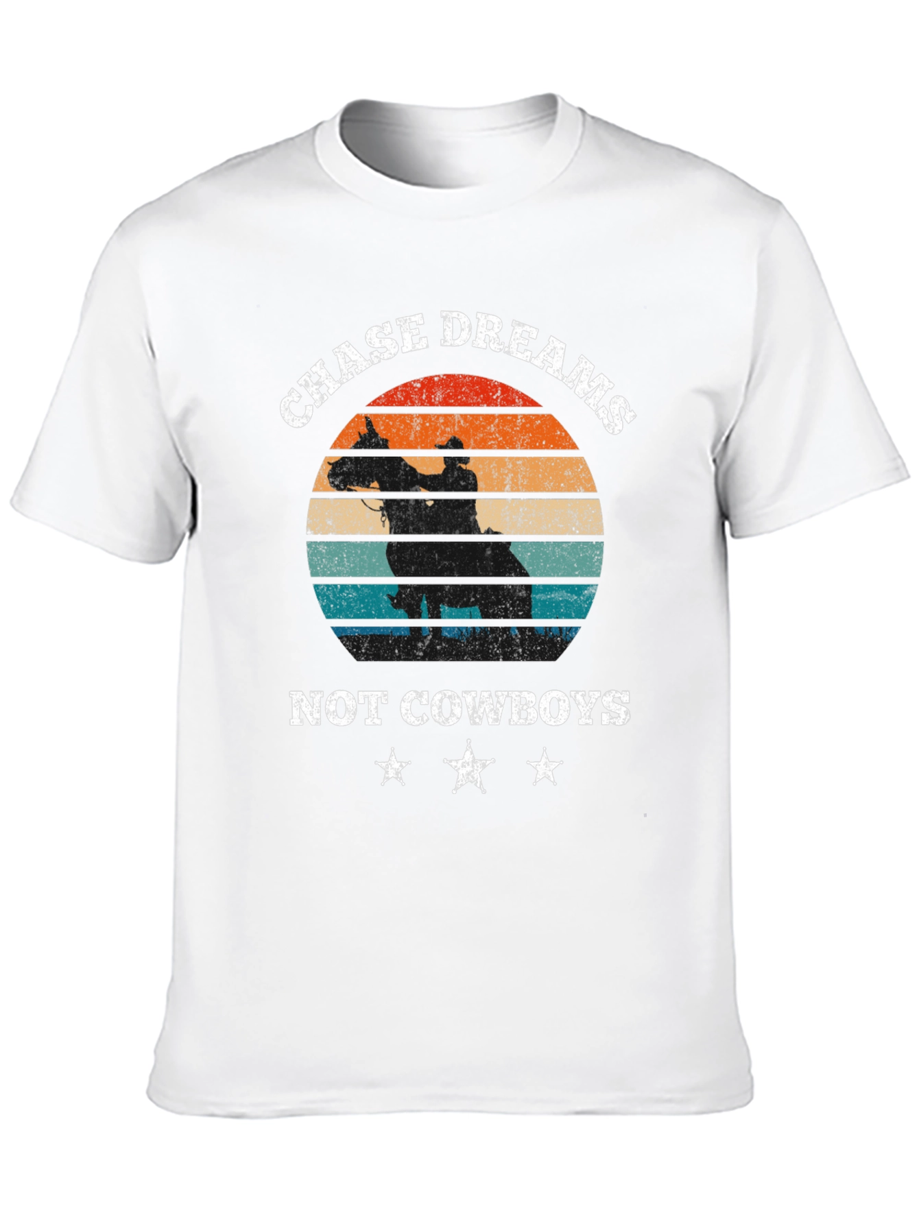 Chase Dreams Graphic Tee - Cowboy Silhouette