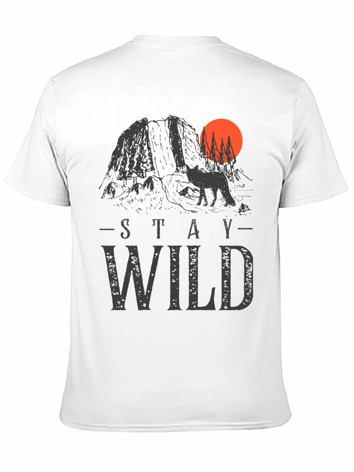 Stay Wild Graphic Tee - Black