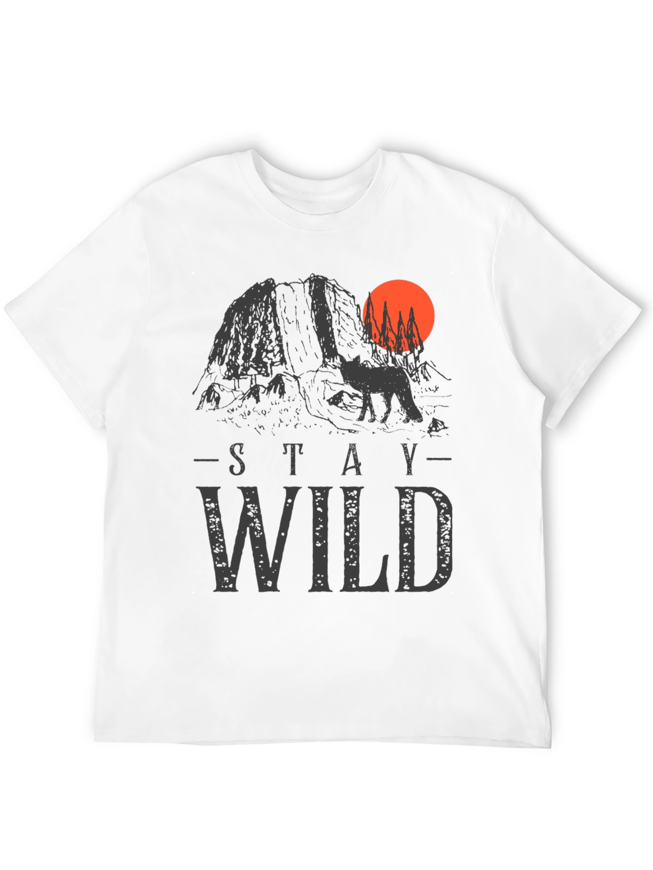 Stay Wild Graphic Tee - Black