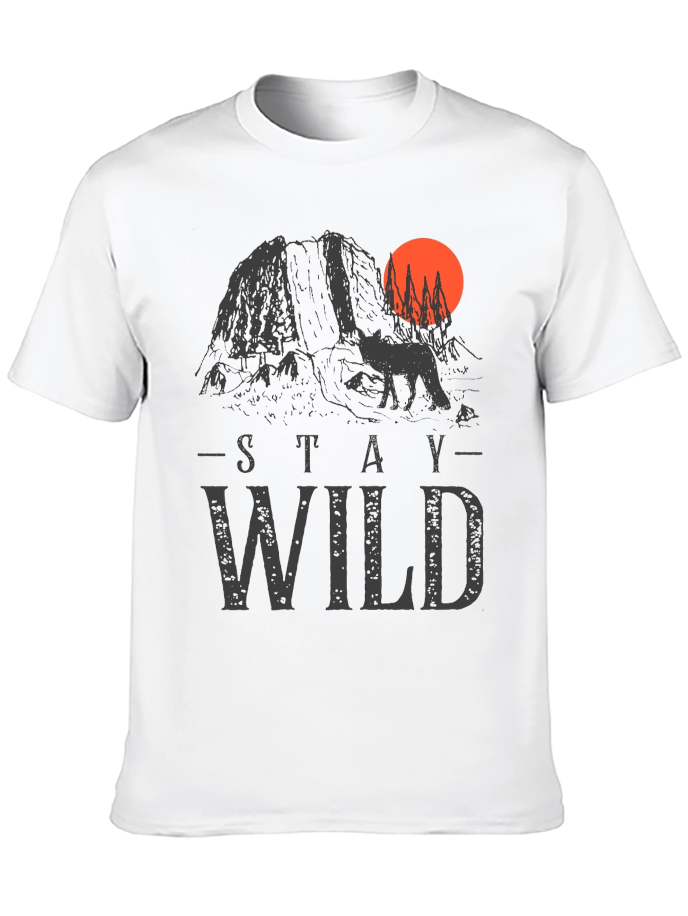 Stay Wild Graphic Tee - Black