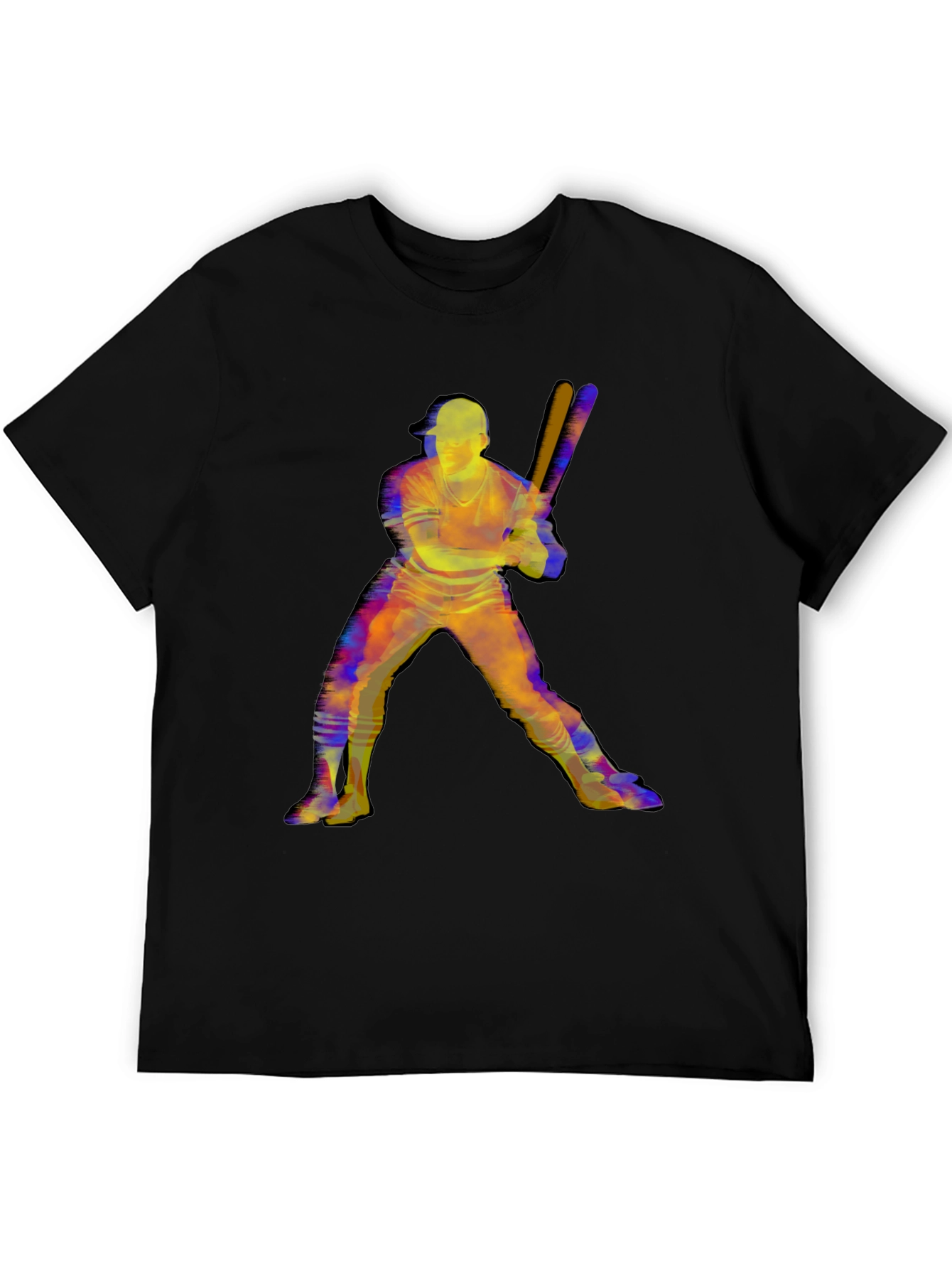 Baseball Player Graphic T-Shirt - Trendy Mens Tee
