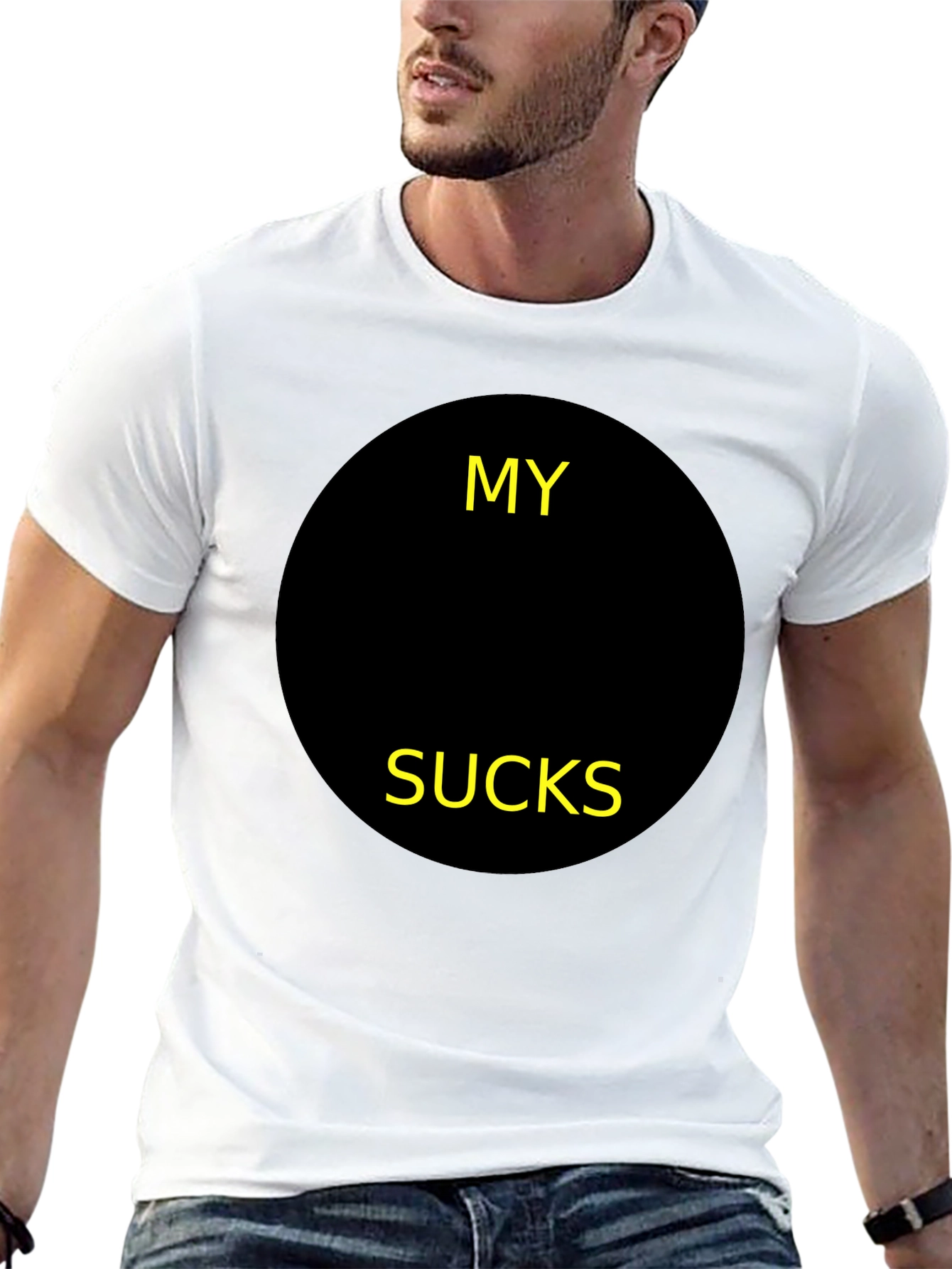 Black Graphic T-Shirt - My [BLANK] Sucks Funny Tee