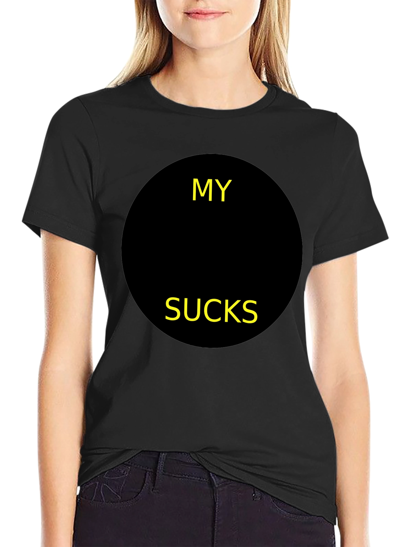 Black Graphic T-Shirt - My [BLANK] Sucks Funny Tee