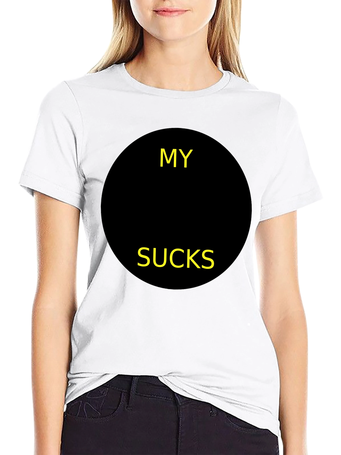 Black Graphic T-Shirt - My [BLANK] Sucks Funny Tee