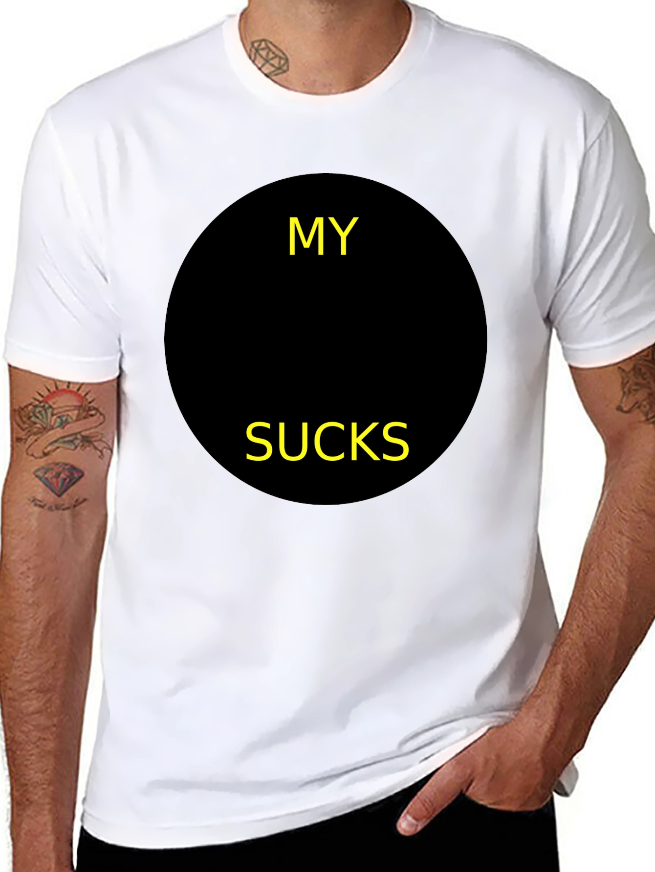Black Graphic T-Shirt - My [BLANK] Sucks Funny Tee