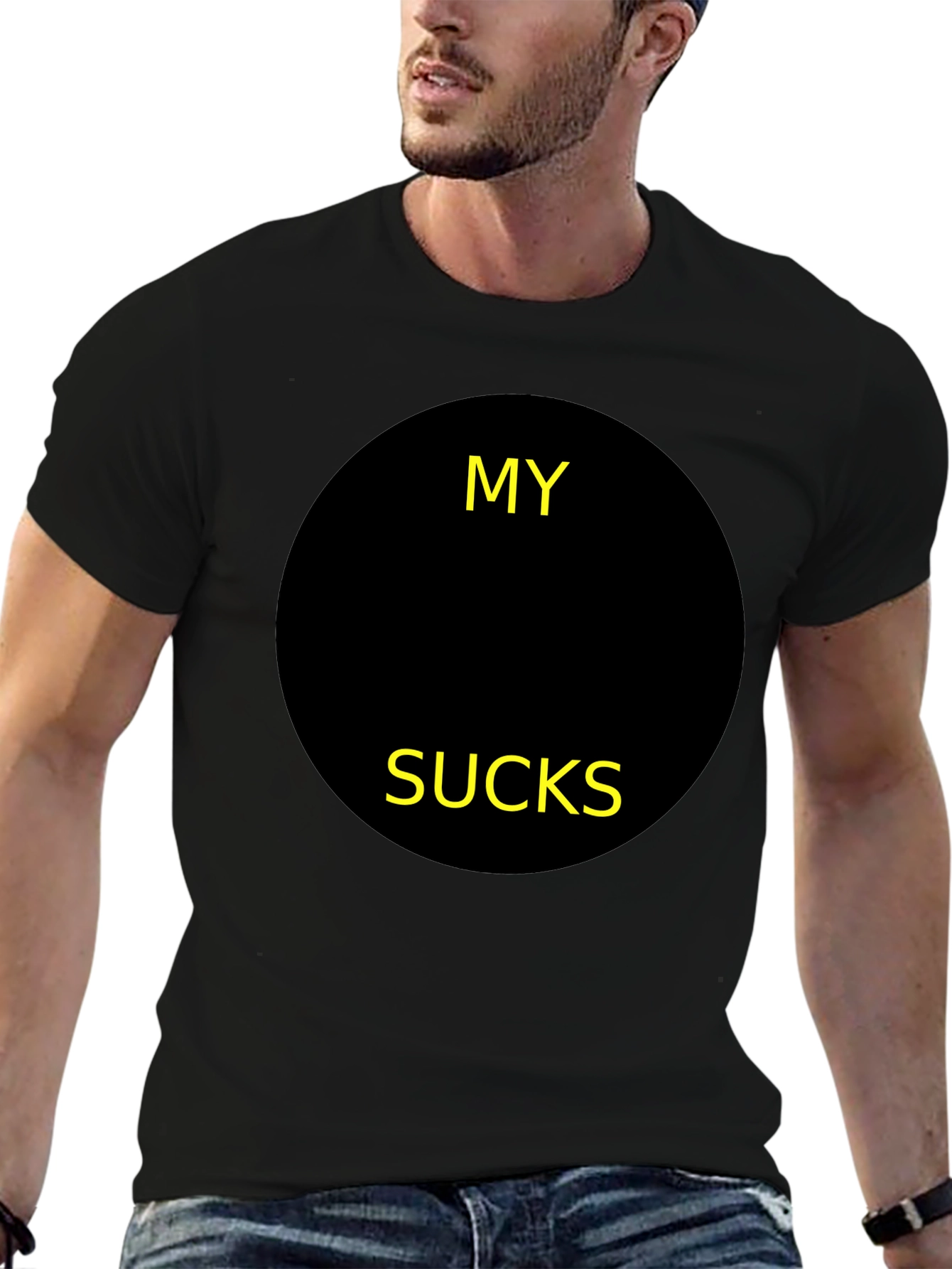 Black Graphic T-Shirt - My [BLANK] Sucks Funny Tee