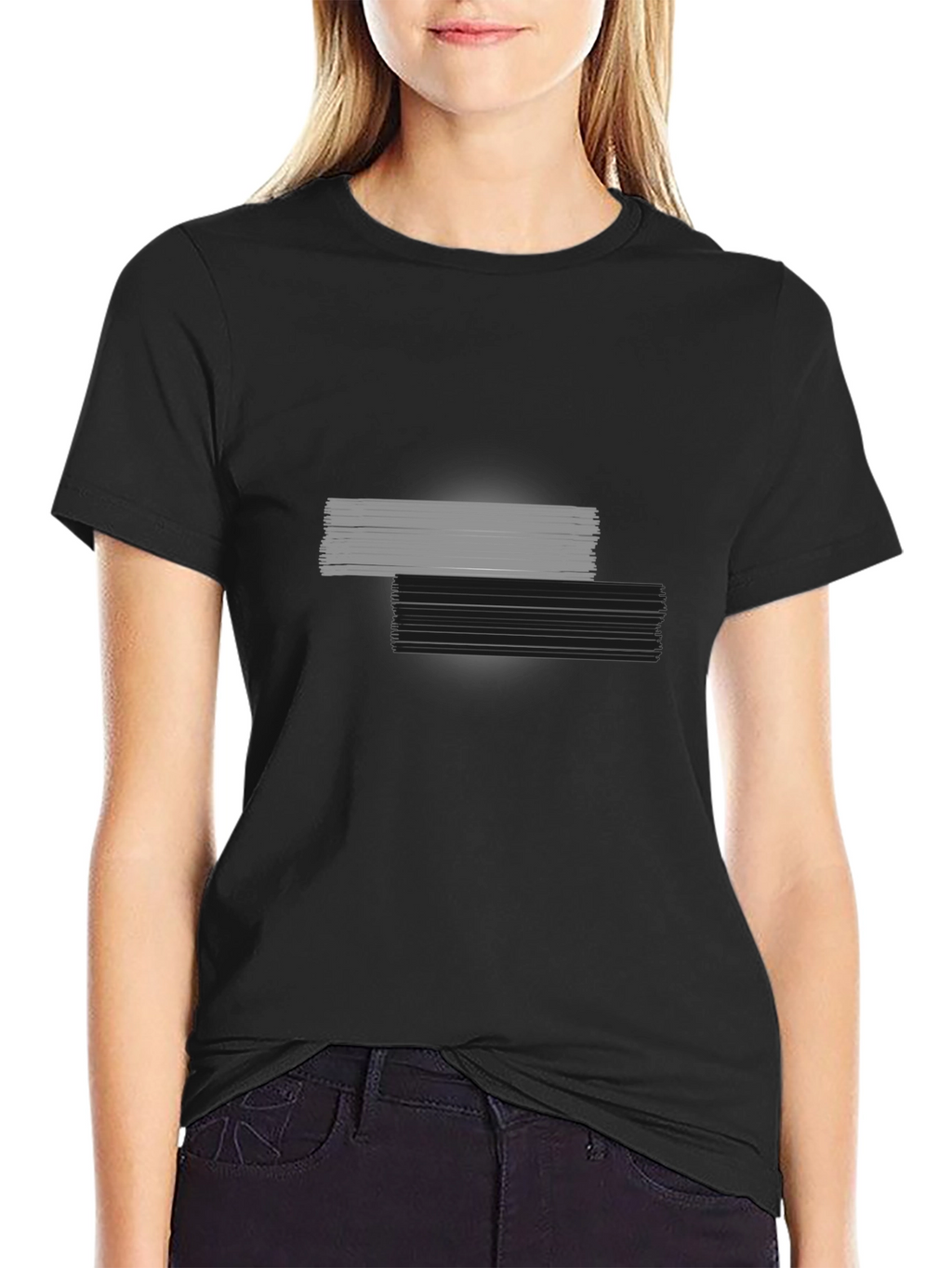Modern Graphic Tee - Black Casual Style