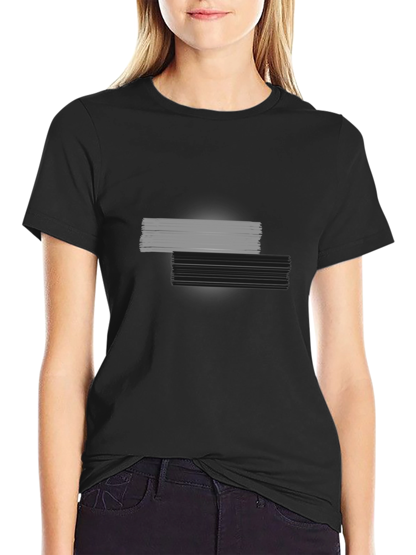 Modern Graphic Tee - Black Casual Style