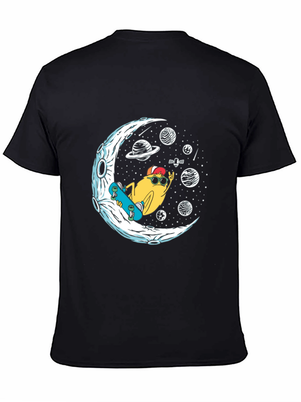 Cool Moon Skater Graphic T-Shirt