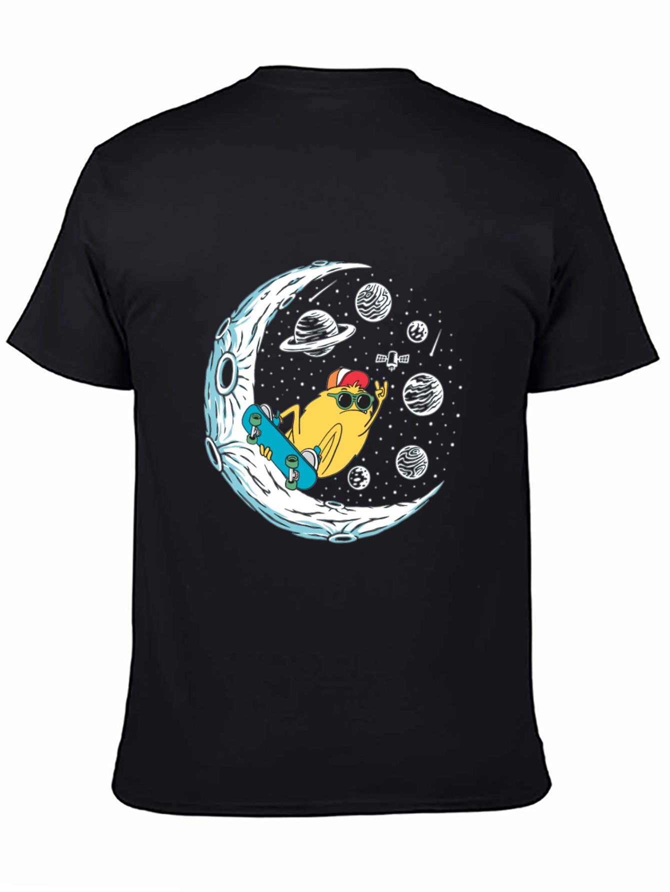 Cool Moon Skater Graphic T-Shirt