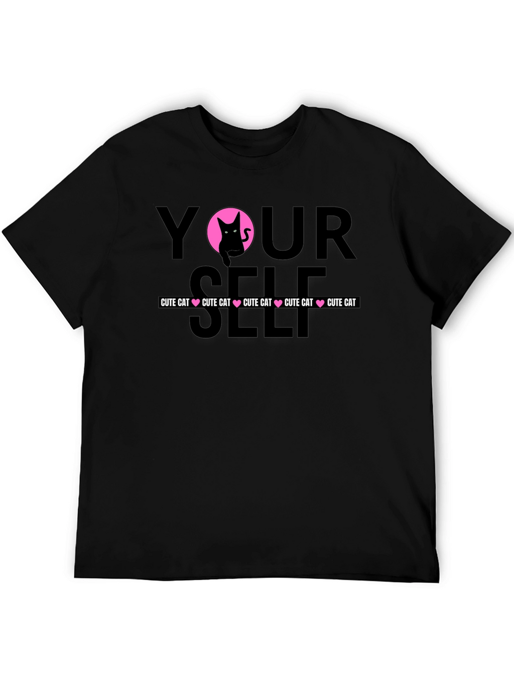 Cute Cat Yourself Graphic T-Shirt