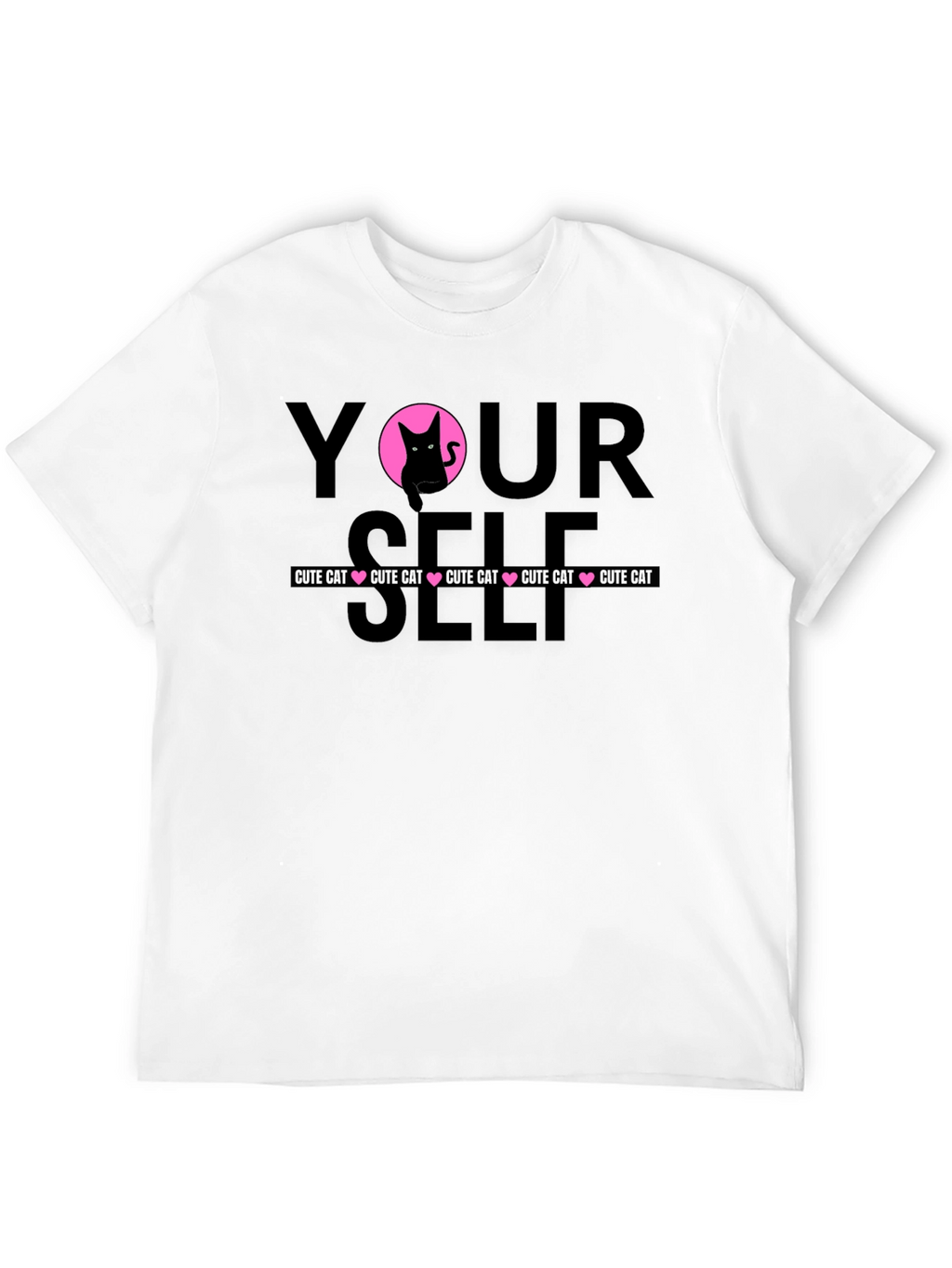 Cute Cat Yourself Graphic T-Shirt