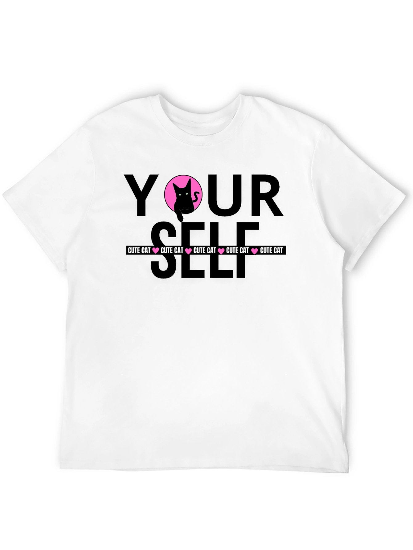Cute Cat Yourself Graphic T-Shirt