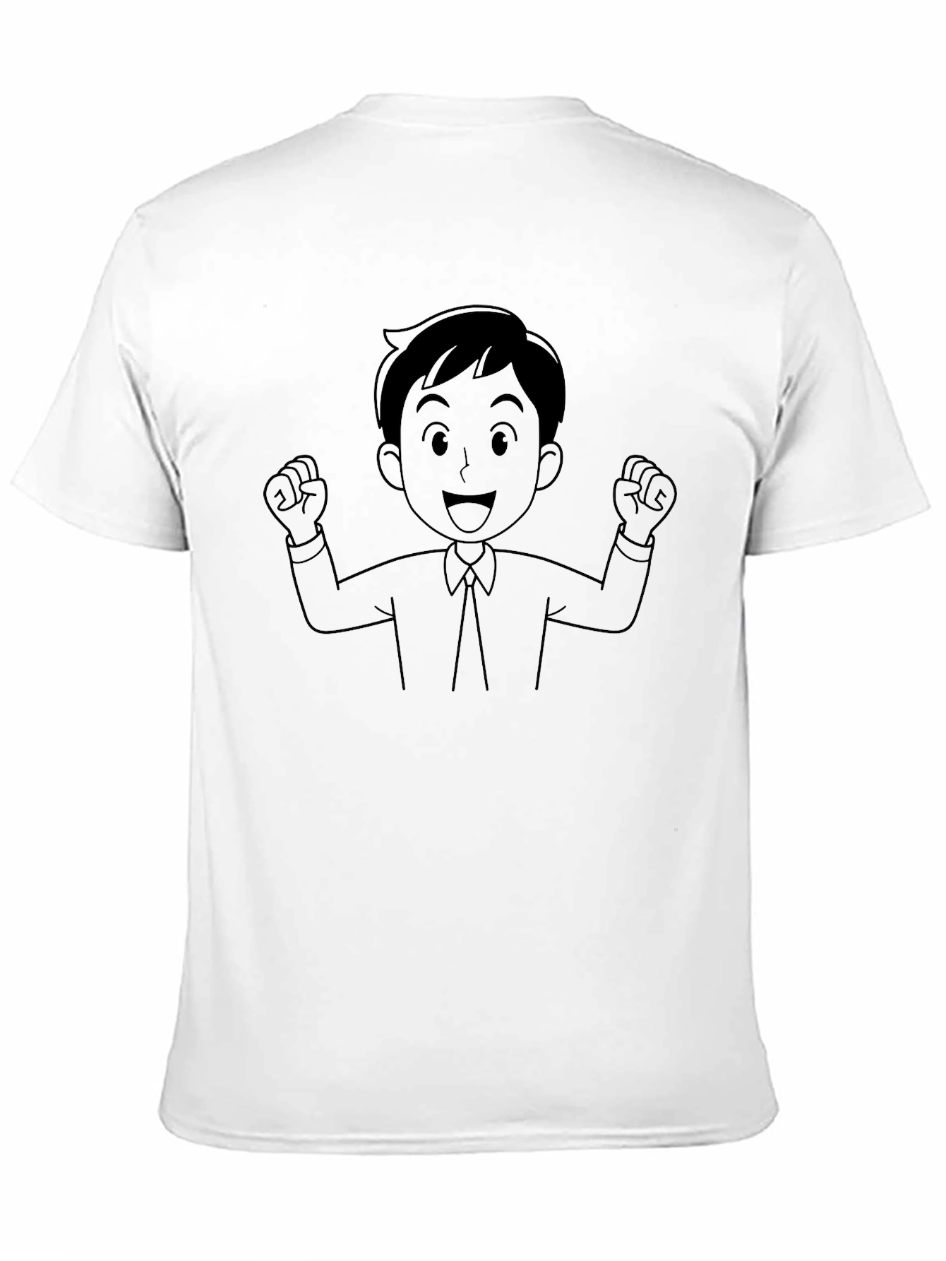 Black T-Shirt with Cartoon Graphic