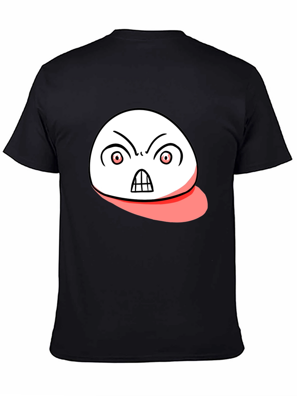 Angry Emoji Graphic Black T-Shirt