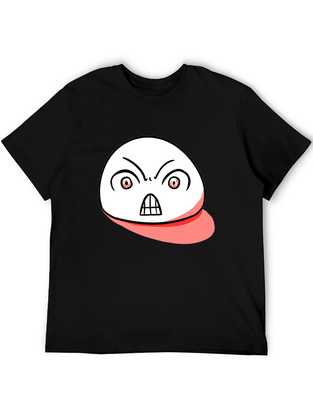 Angry Emoji Graphic Black T-Shirt