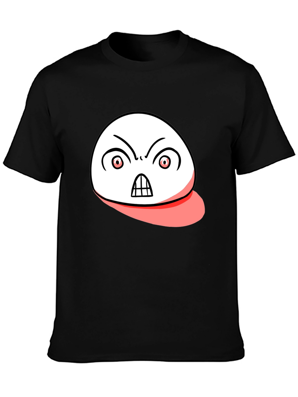 Angry Emoji Graphic Black T-Shirt