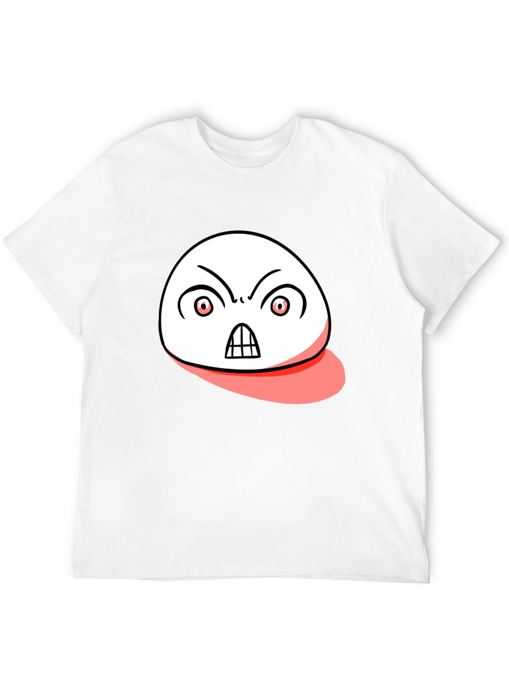 Angry Emoji Graphic Black T-Shirt