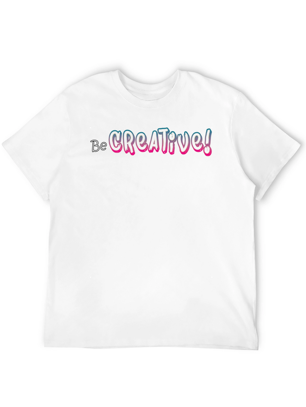 Be Creative! Black Graphic Tee Shirt