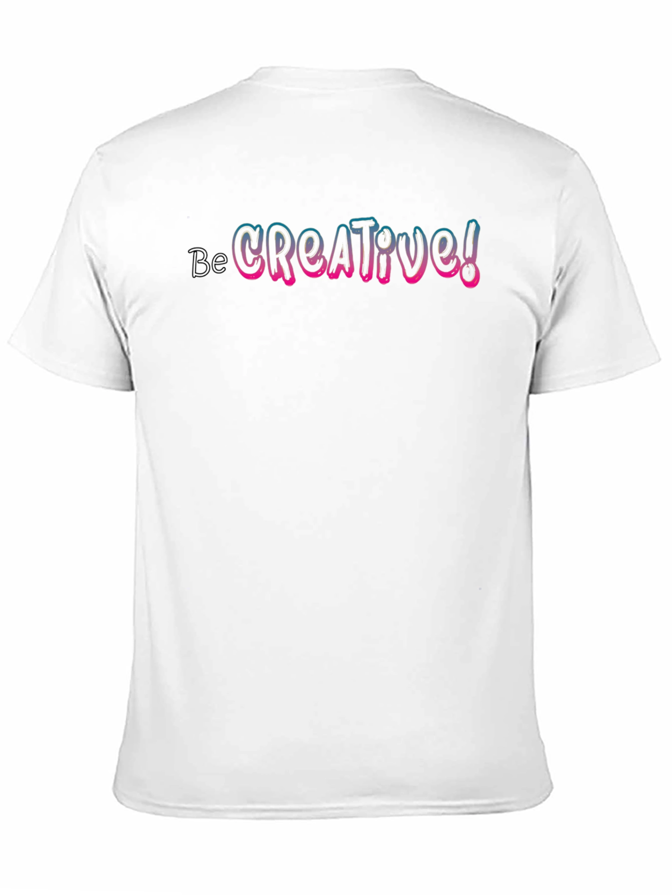 Be Creative! Black Graphic Tee Shirt