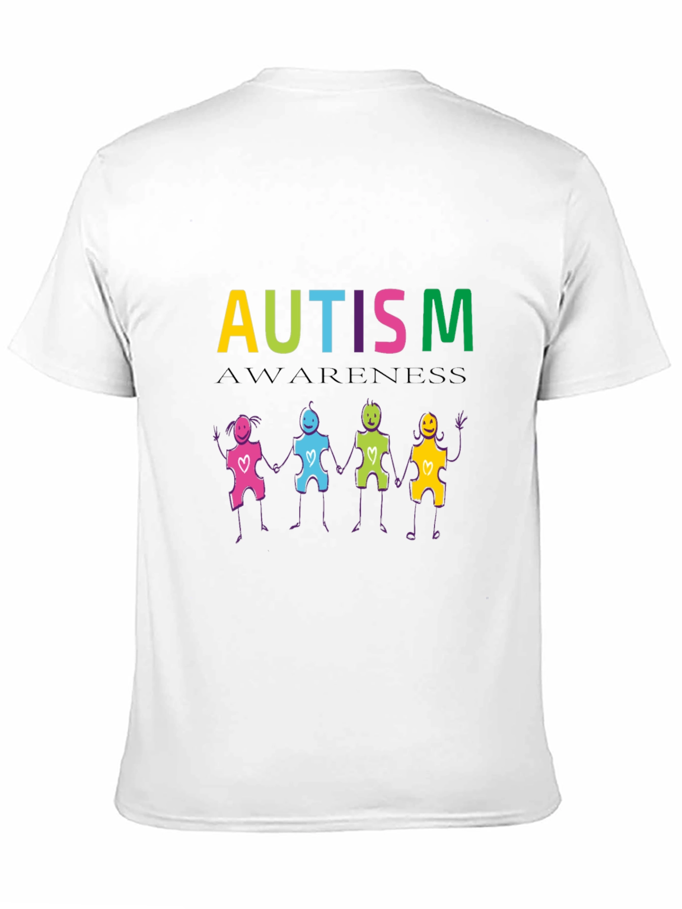 Autism Awareness Puzzle Piece People T-Shirt