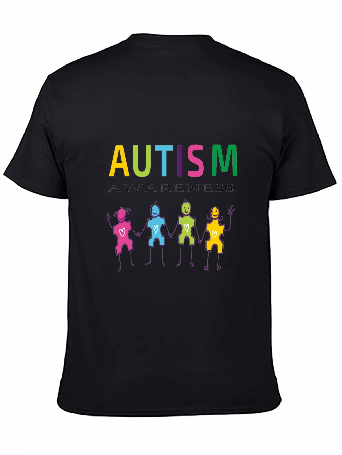 Autism Awareness Puzzle Piece People T-Shirt