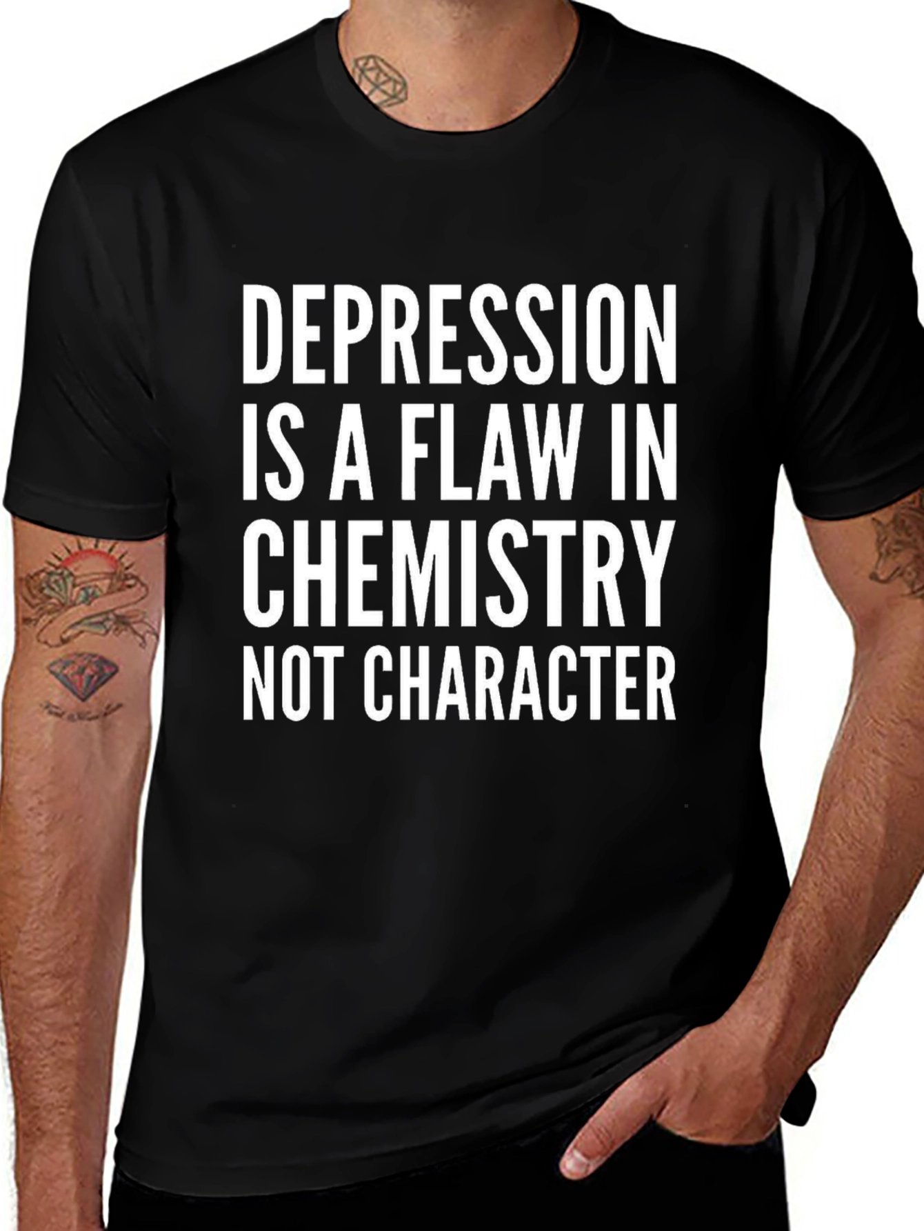 Depression is a Flaw T-Shirt - Chemistry Not Character