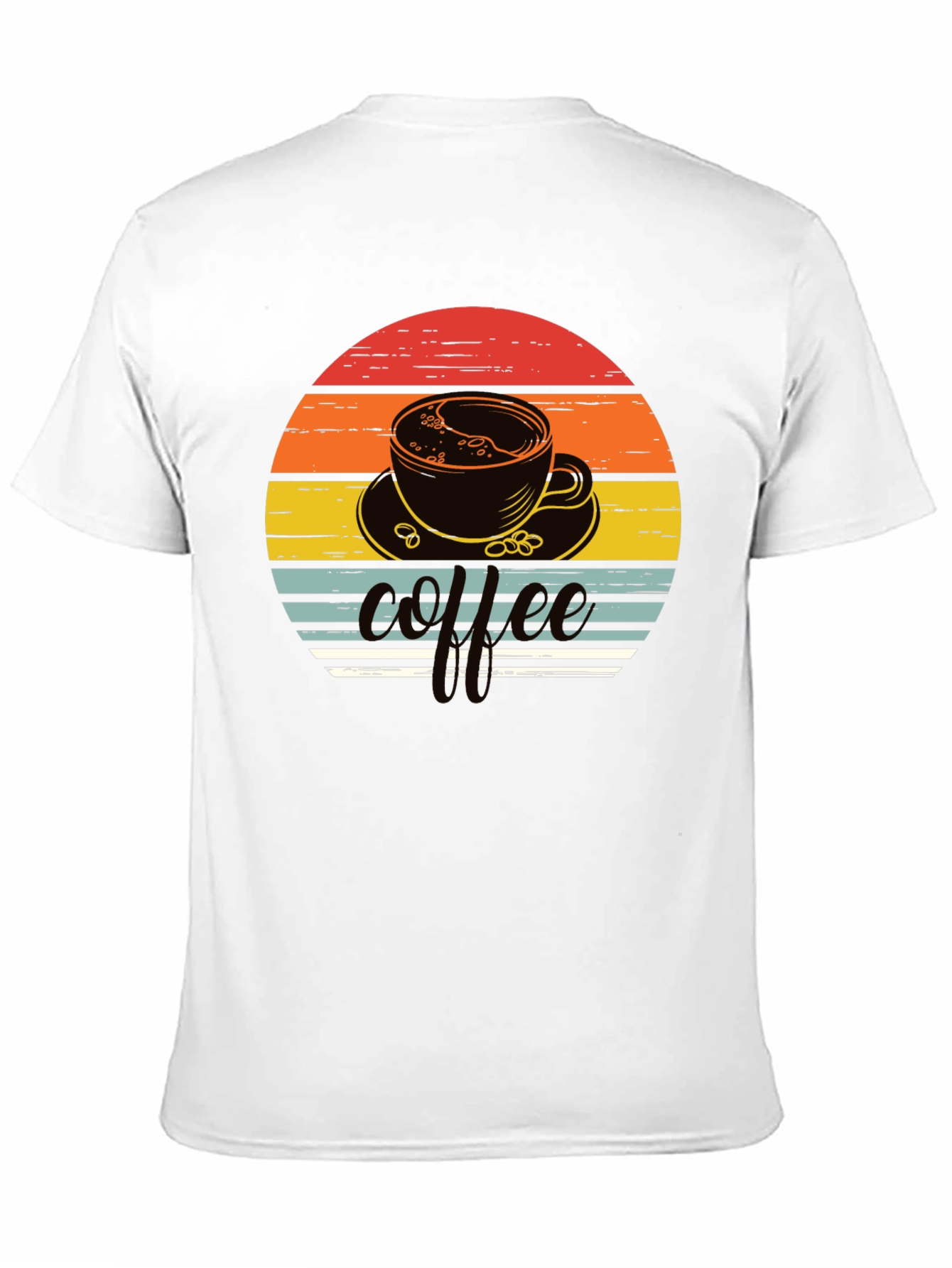 Coffee Sunset Graphic Tee - Retro Style Shirt