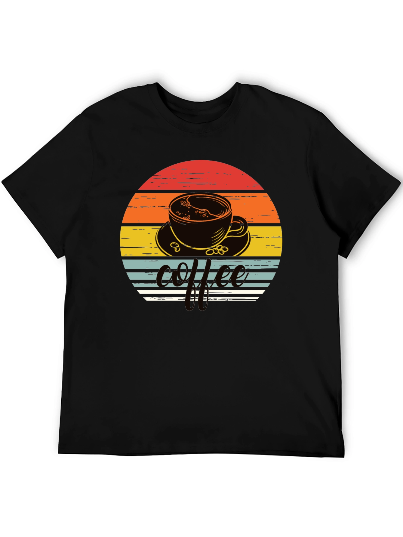 Coffee Sunset Graphic Tee - Retro Style Shirt