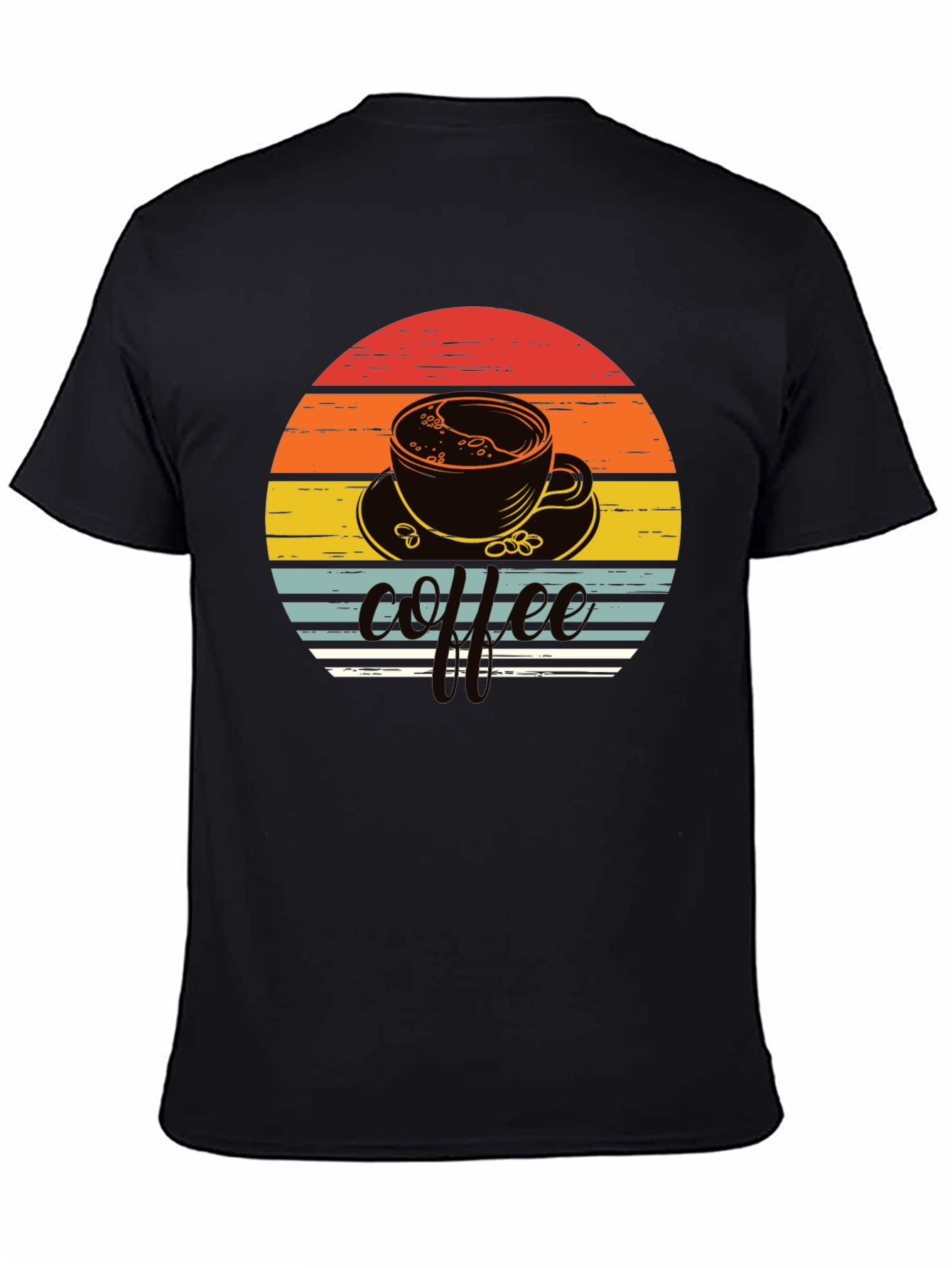 Coffee Sunset Graphic Tee - Retro Style Shirt
