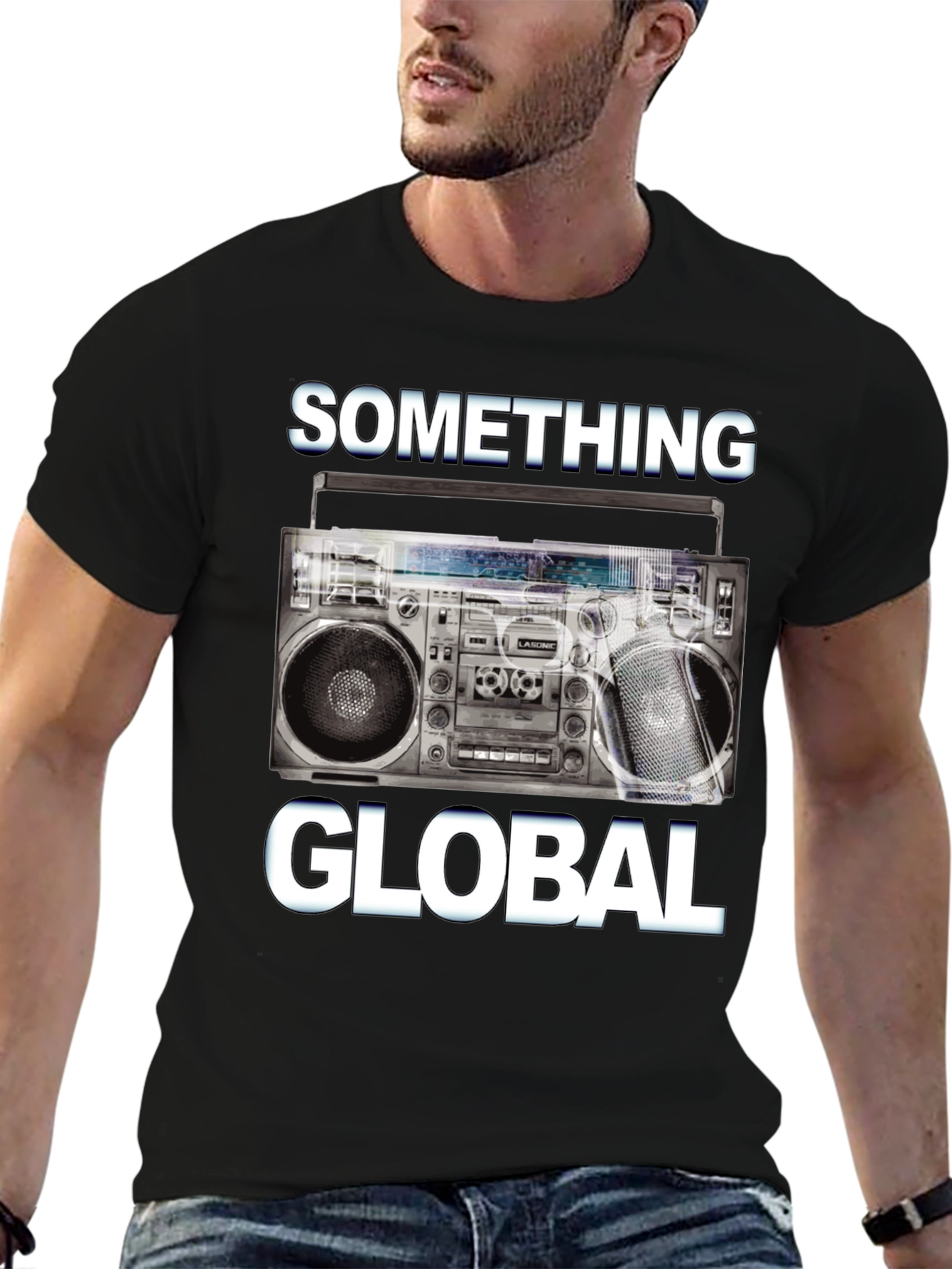 Something Global Boombox Graphic Tee