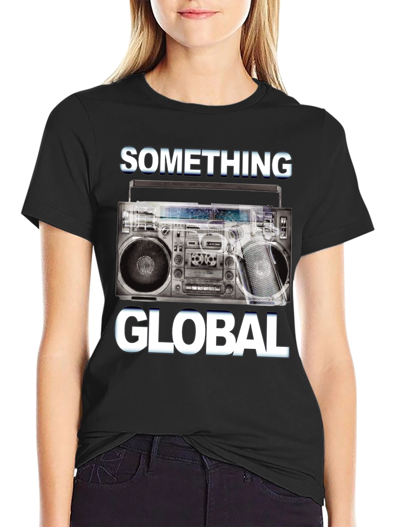 Something Global Boombox Graphic Tee
