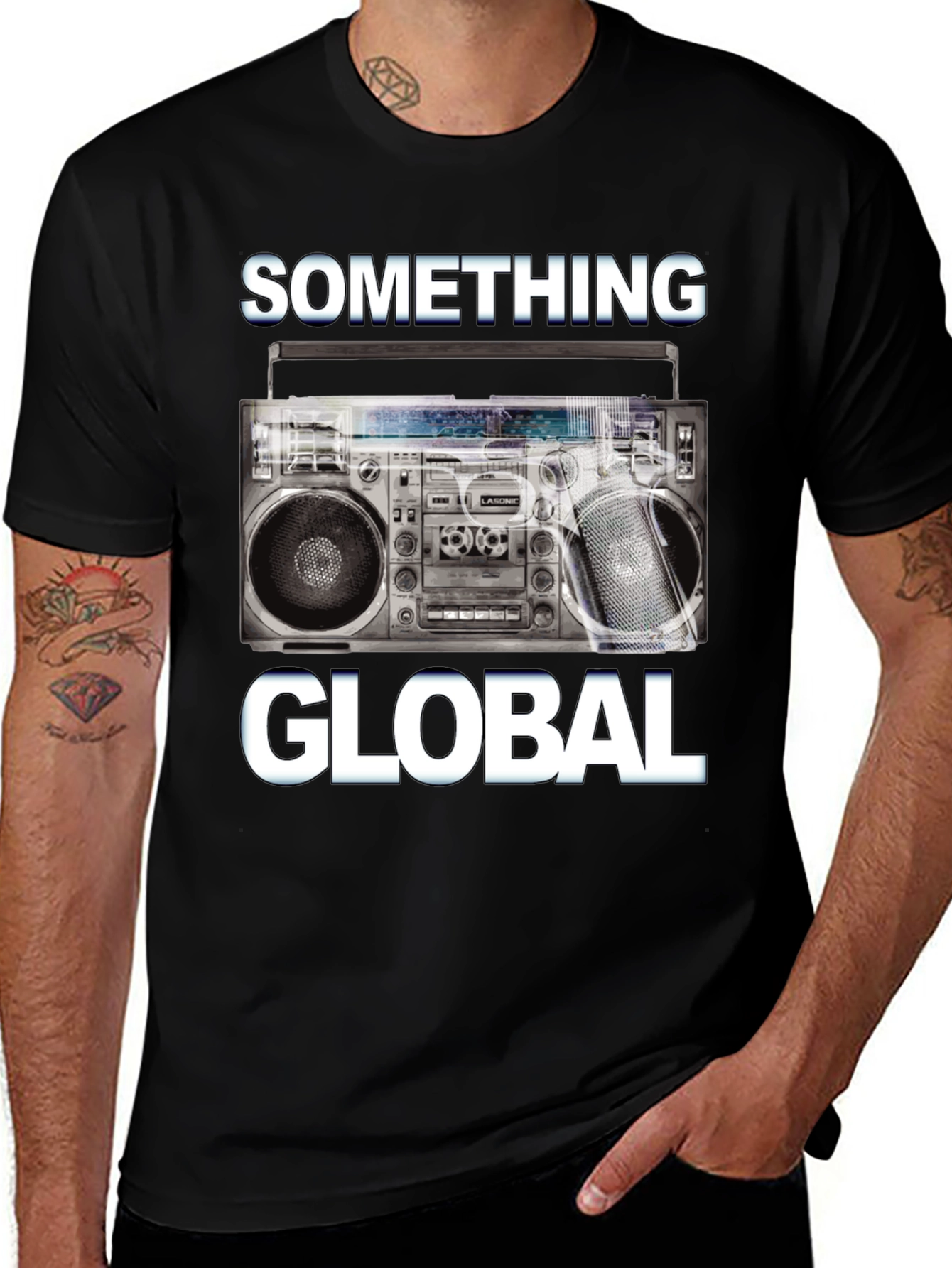 Something Global Boombox Graphic Tee