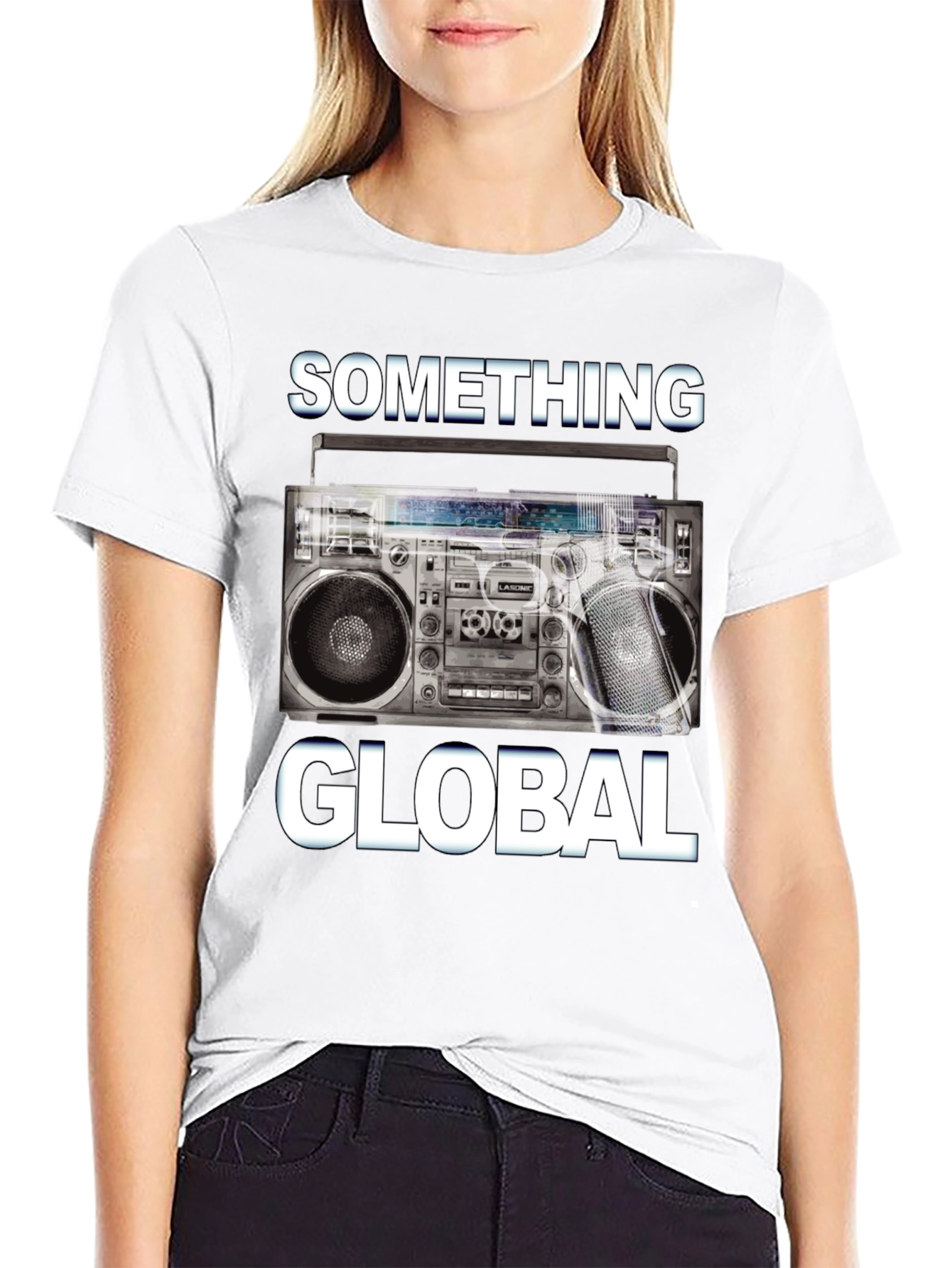 Something Global Boombox Graphic Tee