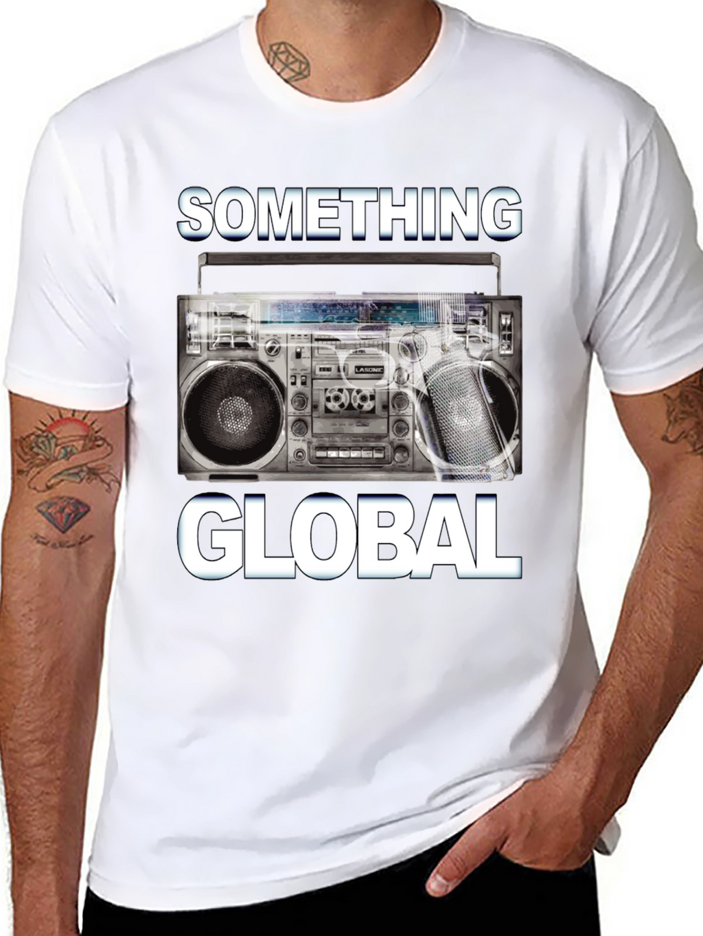 Something Global Boombox Graphic Tee