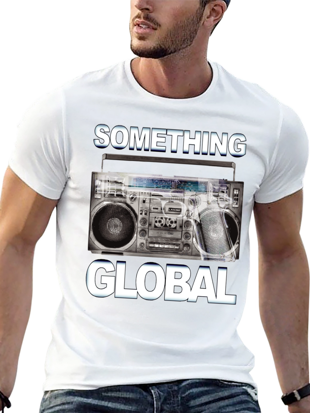 Something Global Boombox Graphic Tee
