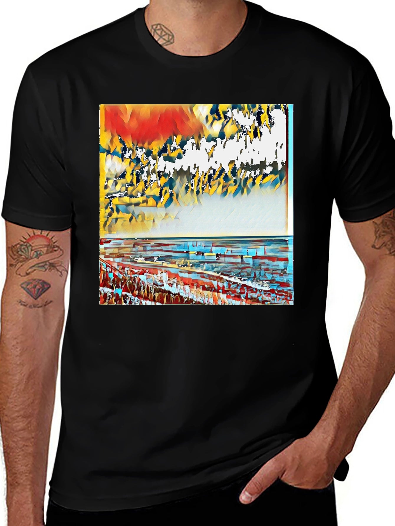 Abstract Art T-Shirt - Modern Graphic Tee