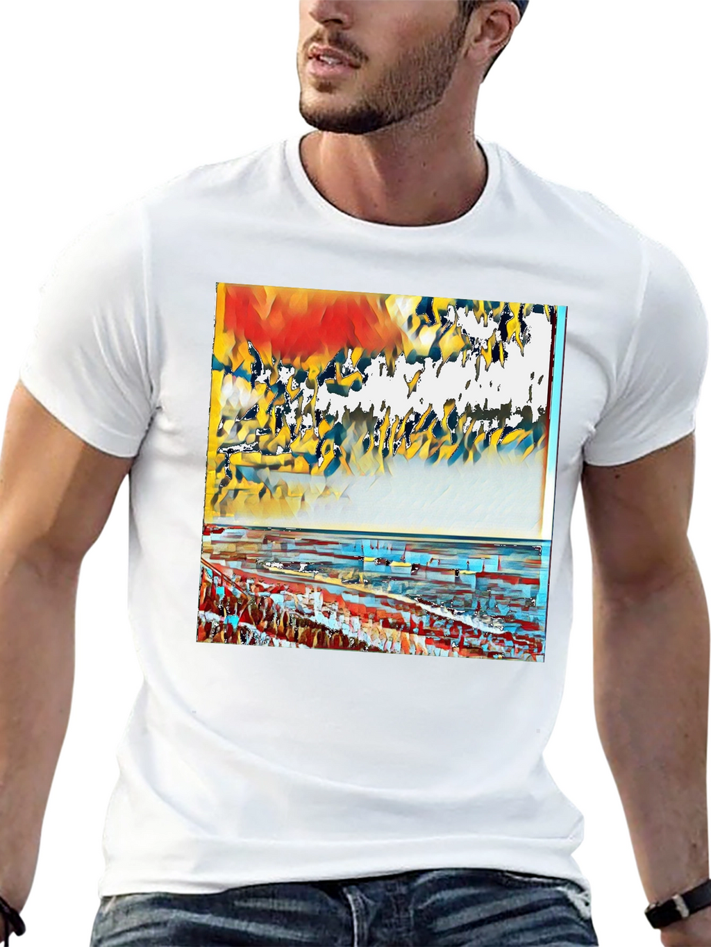 Abstract Art T-Shirt - Modern Graphic Tee