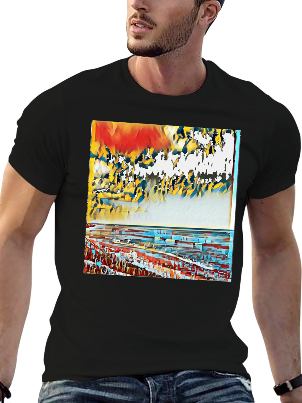 Abstract Art T-Shirt - Modern Graphic Tee