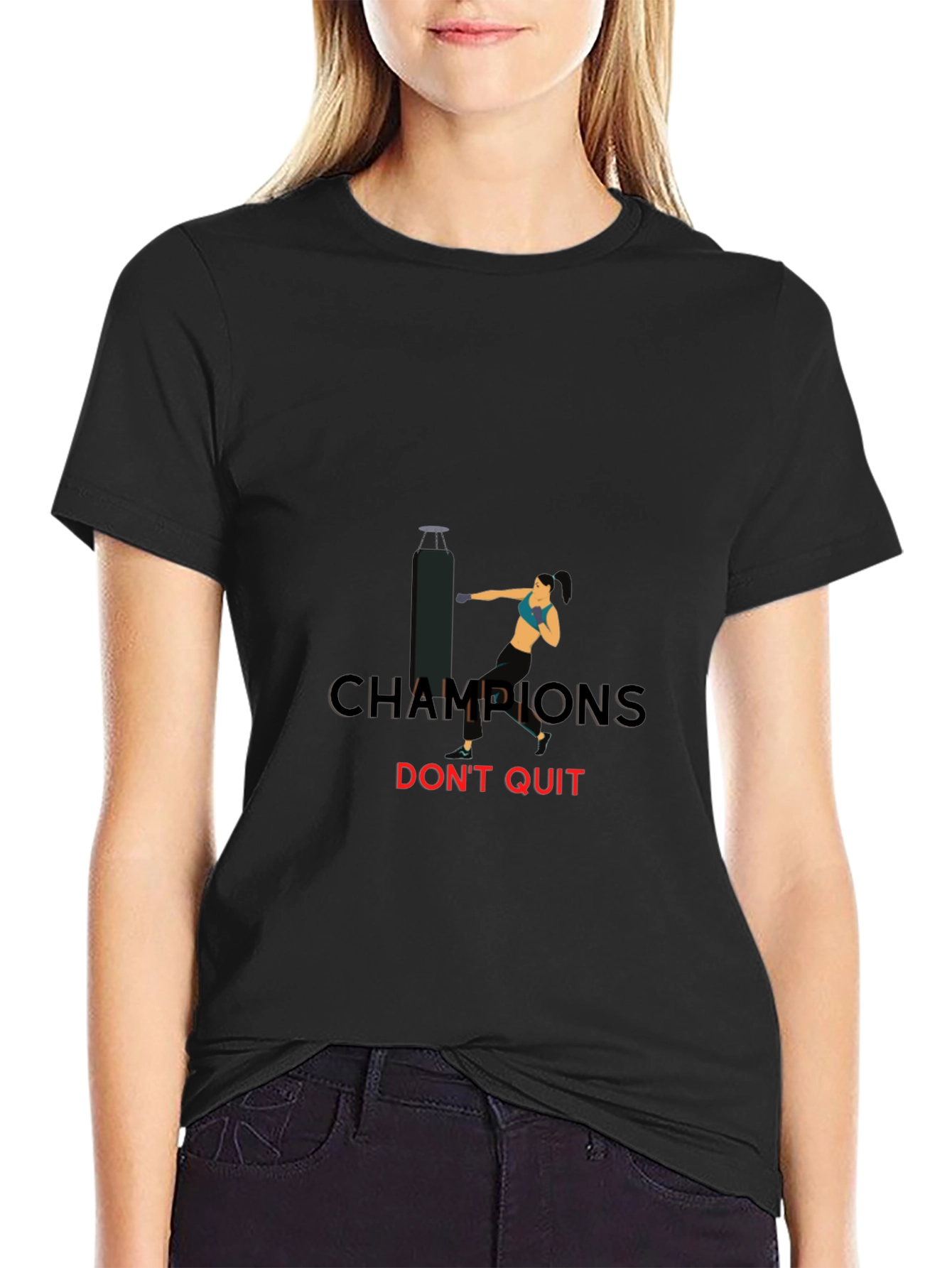 Champions Dont Quit T-Shirt